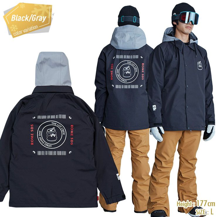 スノーボードウェアROME ROME SDS 正規品 23-24 ROME SDS ローム OG PULLOVER JACKET プル