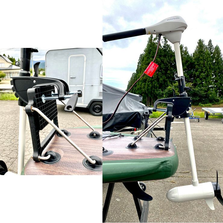 eSUP。　モーター付きSUP 楽天市場】船外機付属フィッシングSUP パドルボード EX4500 船外