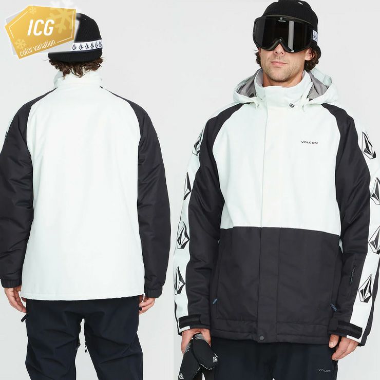 Volcom ゴシック パンク ロック総柄 ストリート スノボ スキージャケット VOLCOM Mens Guide Gore-Tex Jacket - Crimson