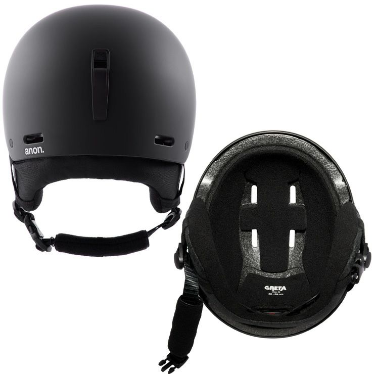 正規品 22-23 anon アノン Greta 3 Helmet Rounded Fit グレタ3 BLACK 