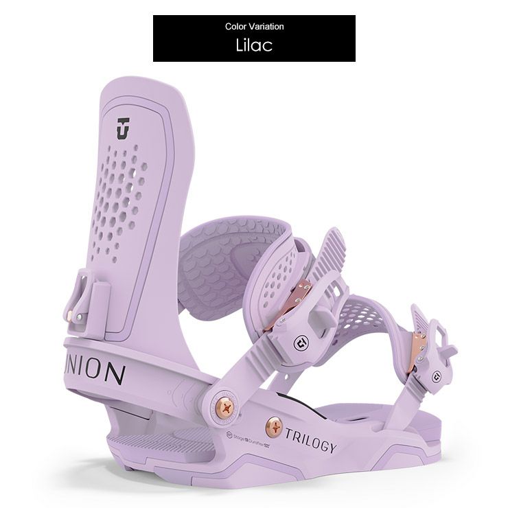 Union トリロジー　薄い　紫色　スノーボードビンディング UNION BINDING ユニオン バインディング TRILOGY トリロジー