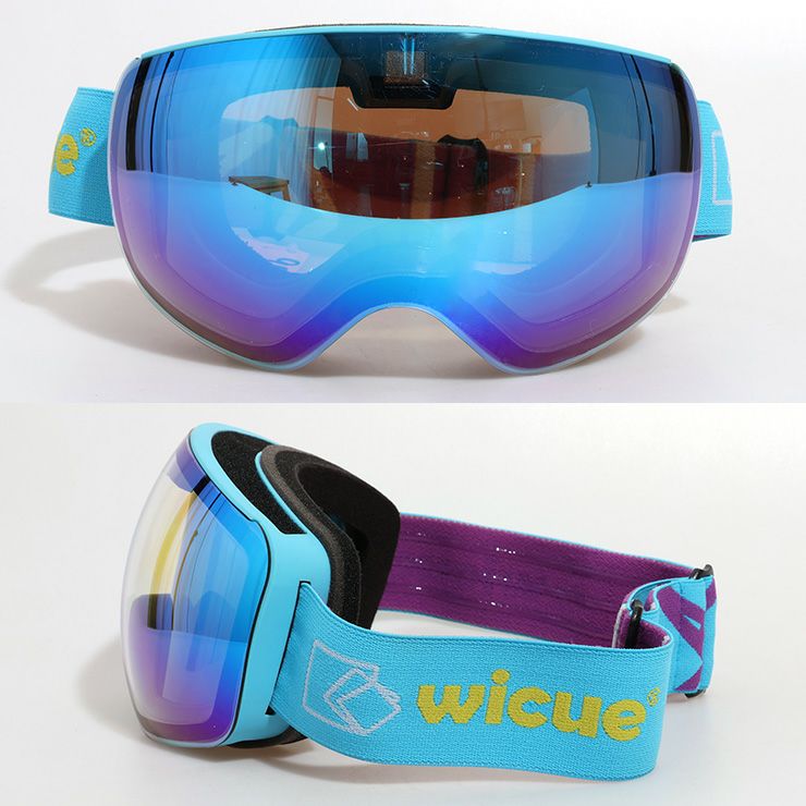 【新品】ウィキューダイレクト WiCUE 0.1秒瞬間調光スキーゴーグル スマート液晶 ブルー VR2101-BL ウィキューダイレクト WiCUE 0.1秒瞬間調光スキーゴーグル