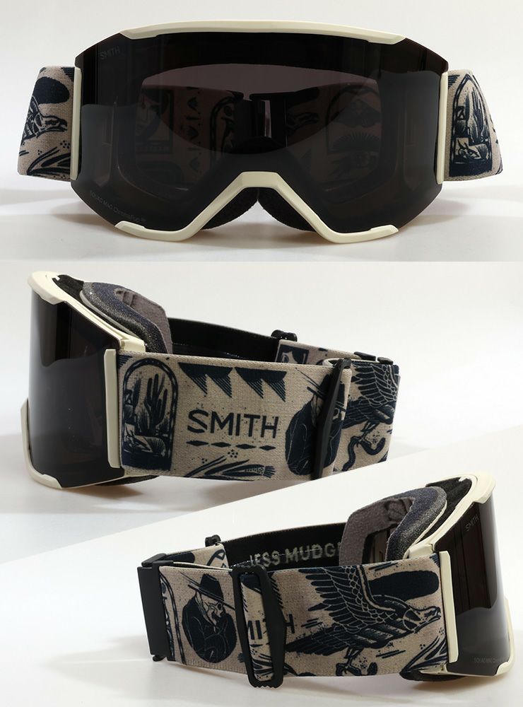 2024 SMITH スミス スノーボード ゴーグル Squad MAG スカッドマグ カラー: Artist Series Jess Mudget  レンズ : Sun Black スキー | JSBCスノータウン