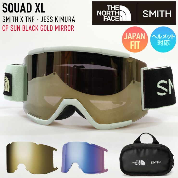 2024 SMITH X TNF スミス スノーボード ゴーグル スカッド Squad 