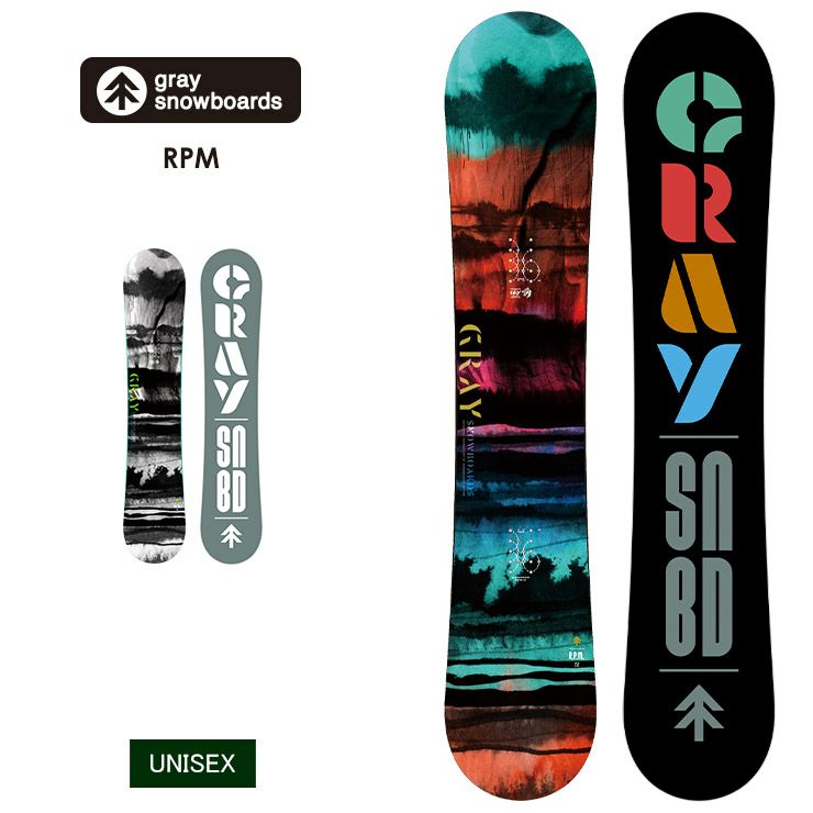 23-24 2024 GRAY グレイ RPM アールピーエム スノーボード 板 メンズ 