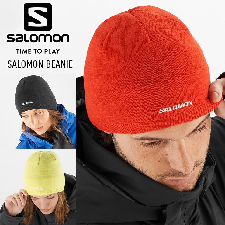 【新品未使用タグ付】SALOMON  サロモン　ゴーグル ブラック　ニット帽 LC1848800-300x200.jpg