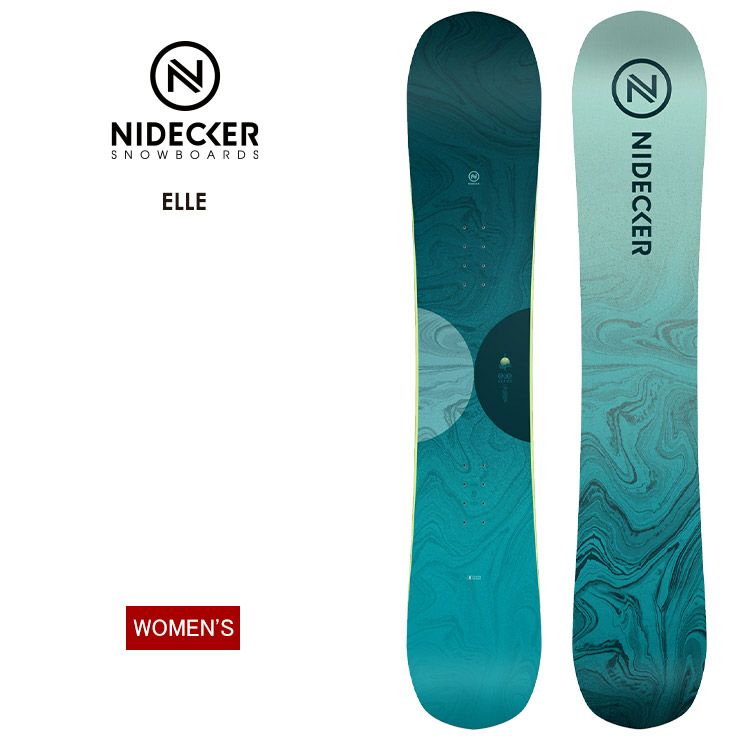 ナイデッカー　NIDECKER スノーボード板　レディース　143 ナイデッカー（NIDECKER）（レディース）スノーボード板 23-24
