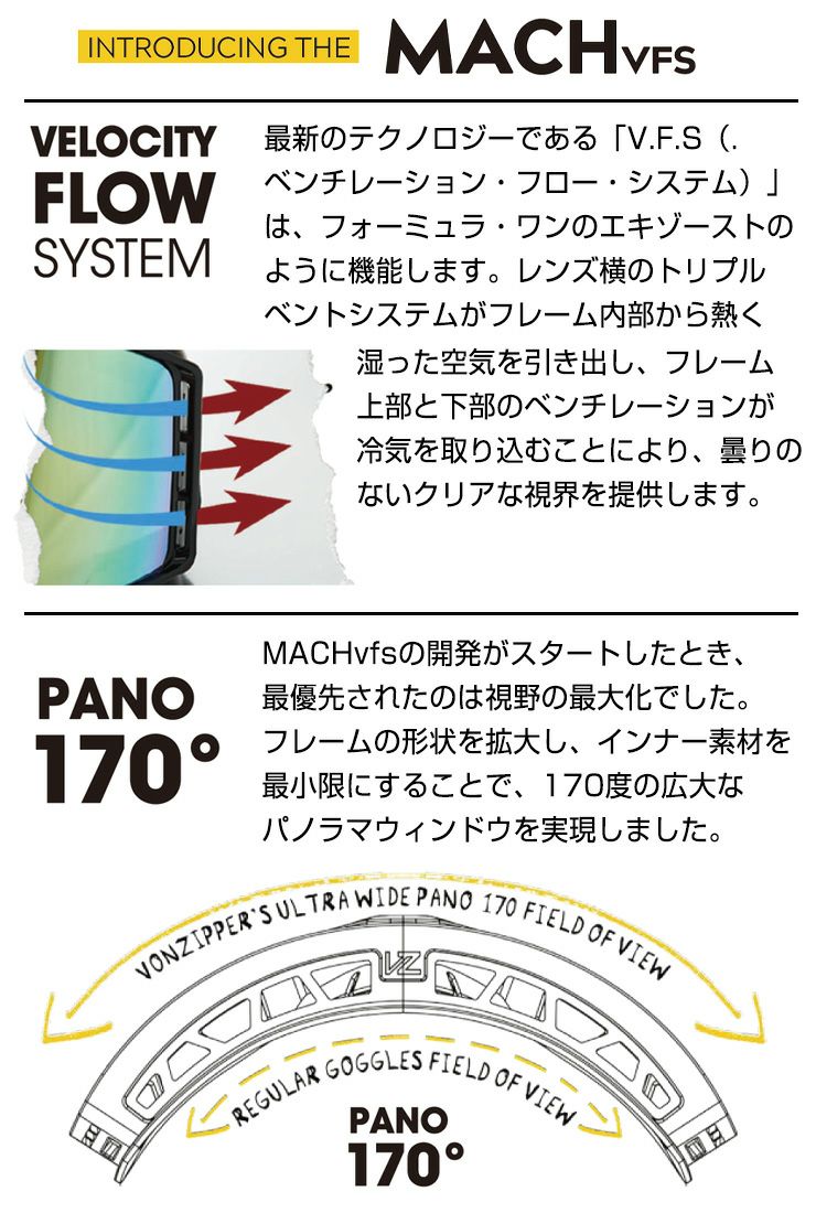 【新品未使用】24-25 VONZIPPER ゴーグル MACHvfs 色MSY □ VONZIPPER □ 2024-25 MACH VFS PHOTOCHROMIC PERSIMMON