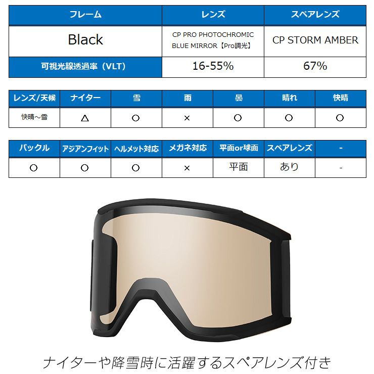 2025 SMITH スミス スノーボード ゴーグル Squad MAG スカッドマグ