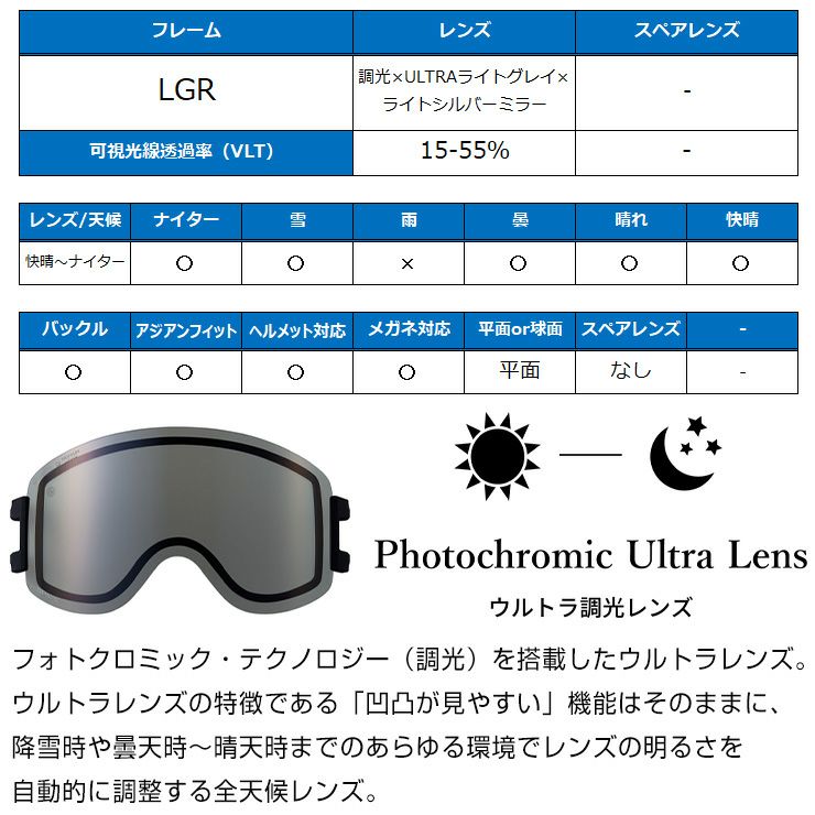 24-25 DICE GOODMAN 調光レンズ スノーボード 25-26 スキー スノーボード ゴーグル ダイス DICE GOODMAN グッドマン