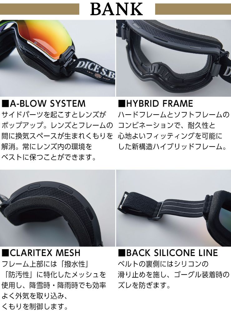 24-25 ダイス　ゴーグル　バンク　GMR 24-25 ダイス ゴーグル バンク GMR 24-25 ダイス ゴーグル バンク GMR