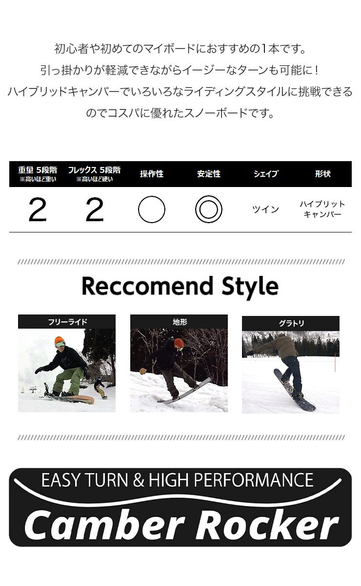 3点セット JOYRIDE ジョイライド JSB-110 スノーボード