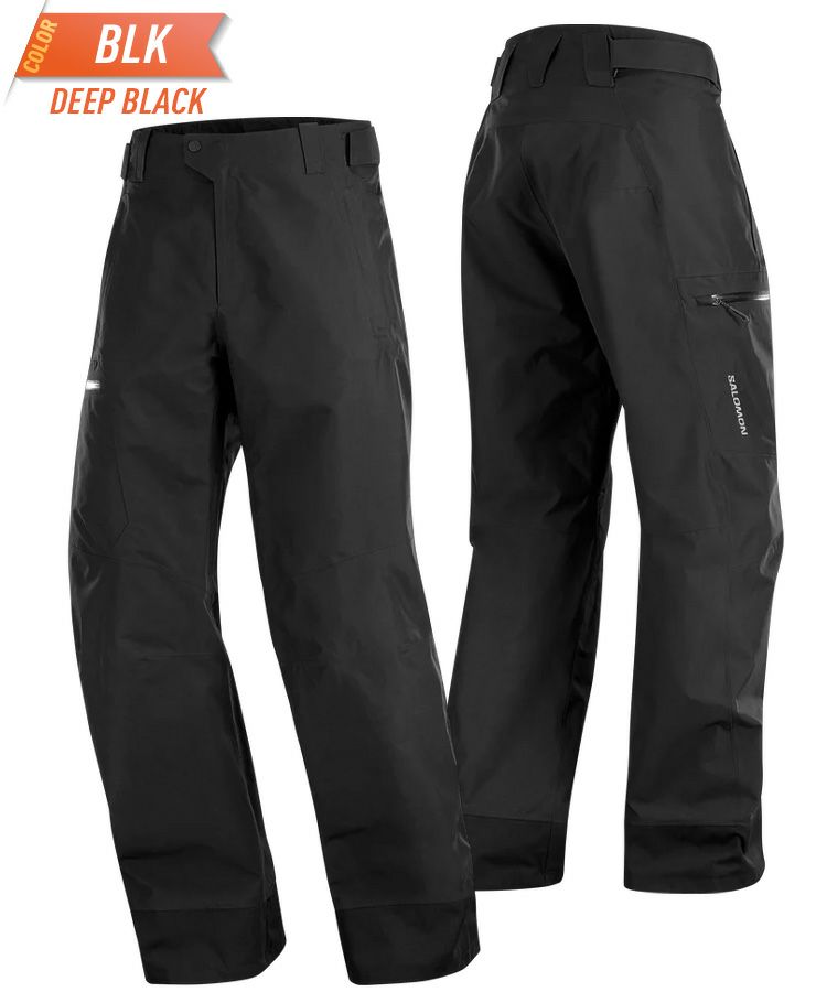 中古　Salomon スノーパンツ スキー用パンツ 黒 M SALOMON サロモン GORE-TEX CHARGER GTX 2L PANTS M ユニ