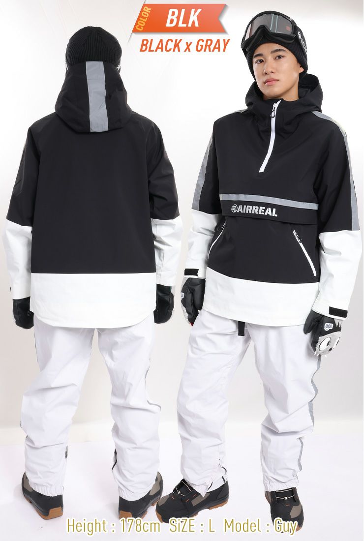 スノーボードウェア 上下セット AIRREAL エアリアル プルオーバー