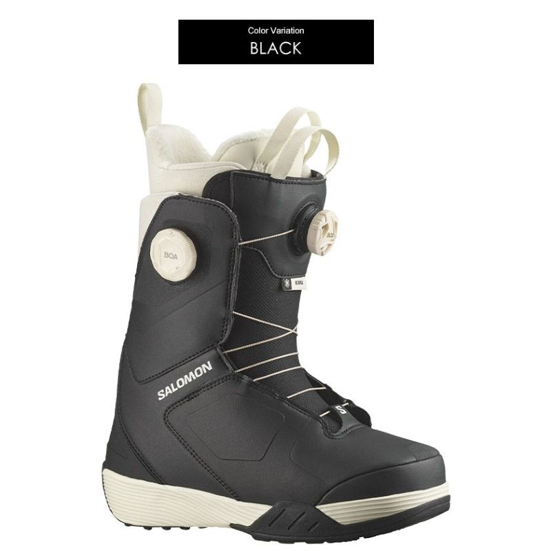 Salomon KIANA 25㎝　サロモン　キアナ 24-25モデル . SALOMON .『 KIANA DUAL BOA 』. Black . サロモン
