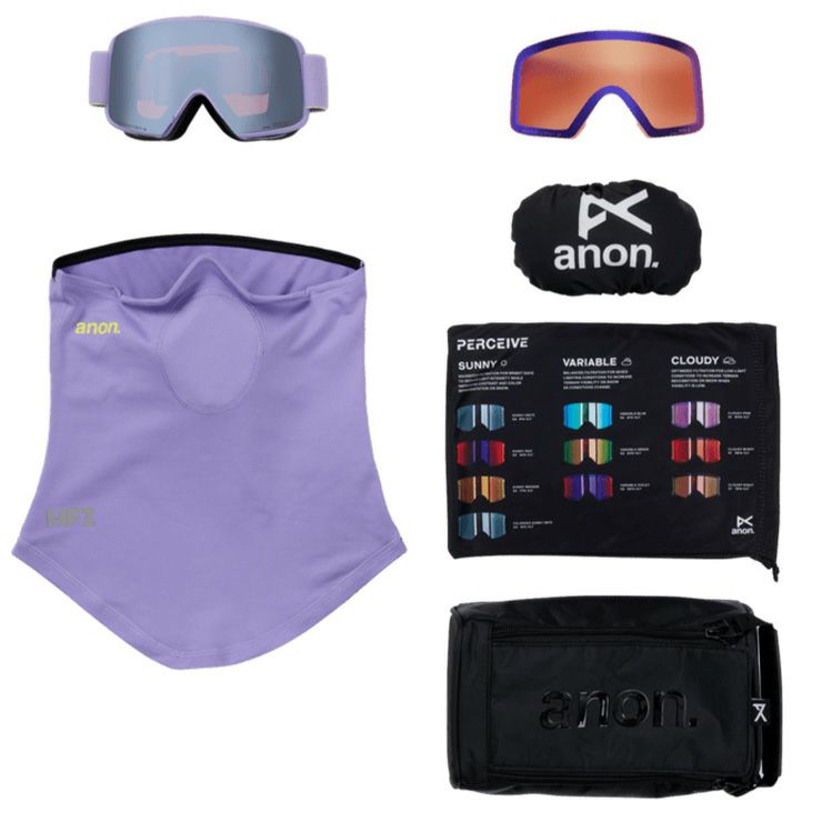 (取寄) アノン ゴーグルズ Anon M6S Goggles Hyper Lilac/Perceive Sunny Onyx 2026 anon アノン スノーボード ゴーグル M6S Low Bridge カラー
