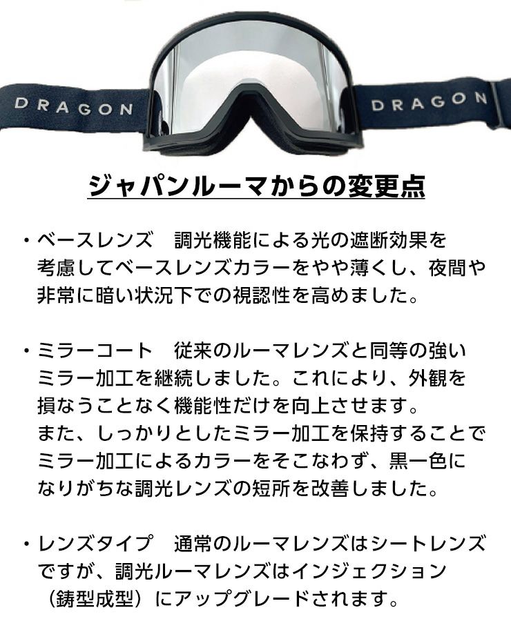 2026 DRAGON ドラゴン スノーボード ゴーグル DX3 L ジャパン調光